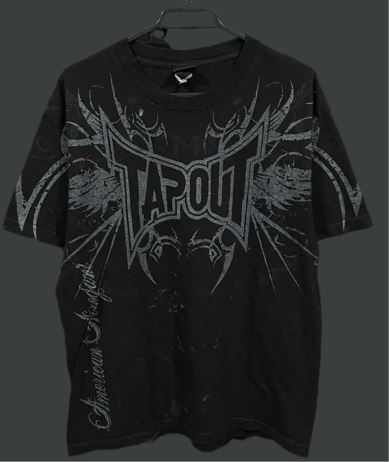 Tapout Affliction T Shirt Punk Hip Hop Graphic Letter Most popular men’s shirts