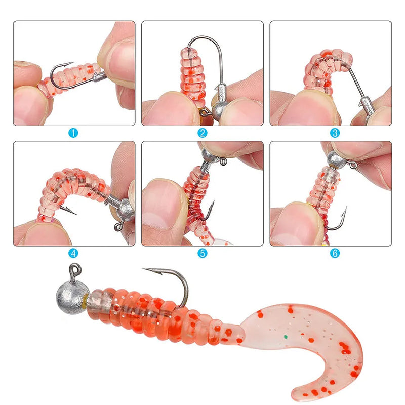 Jig head fishing hook