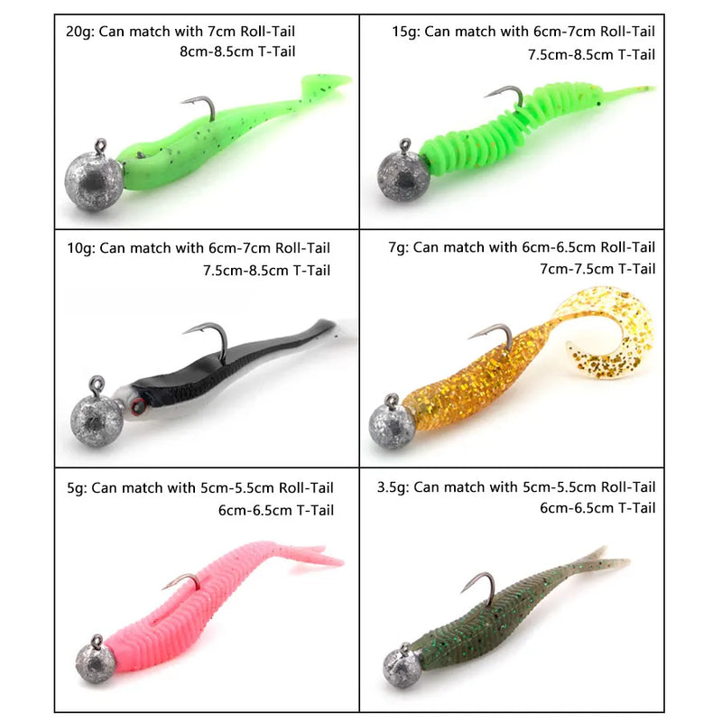 Jig head fishing hook