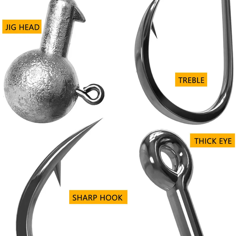 Jig head fishing hook