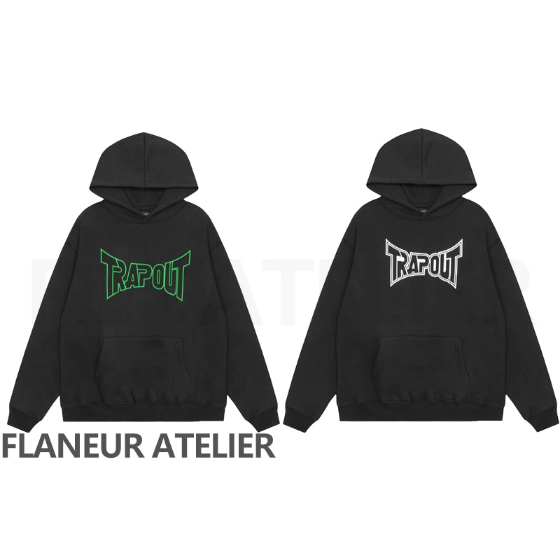 Kim Krueger "Trapout" T Shirt Peripheral Retro Slogan Printed Hoodie Hoodie