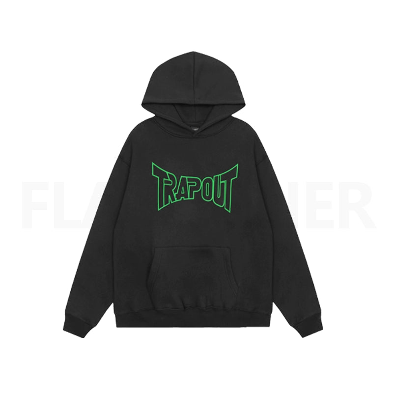 Kim Krueger "Trapout" T Shirt Peripheral Retro Slogan Printed Hoodie Hoodie