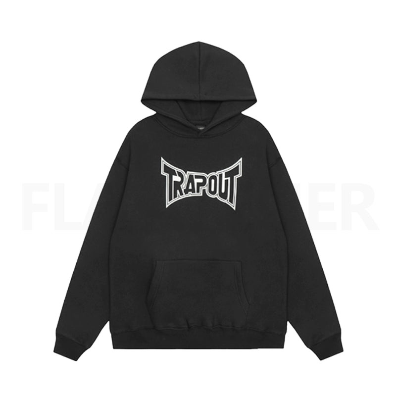 Kim Krueger "Trapout" T Shirt Peripheral Retro Slogan Printed Hoodie Hoodie