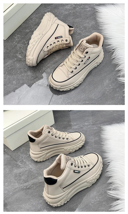 Street Shoot Sneakers INS Thick Sole Shoes 2023 Autumn New Student Running Shoe Increase Casual women shoes