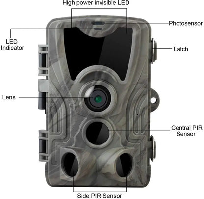 HC801A Hunting Trail Camera Wildlife Camera With Night Vision Motion Activated Outdoor Trail Camera Trigger Wildlife Scouting