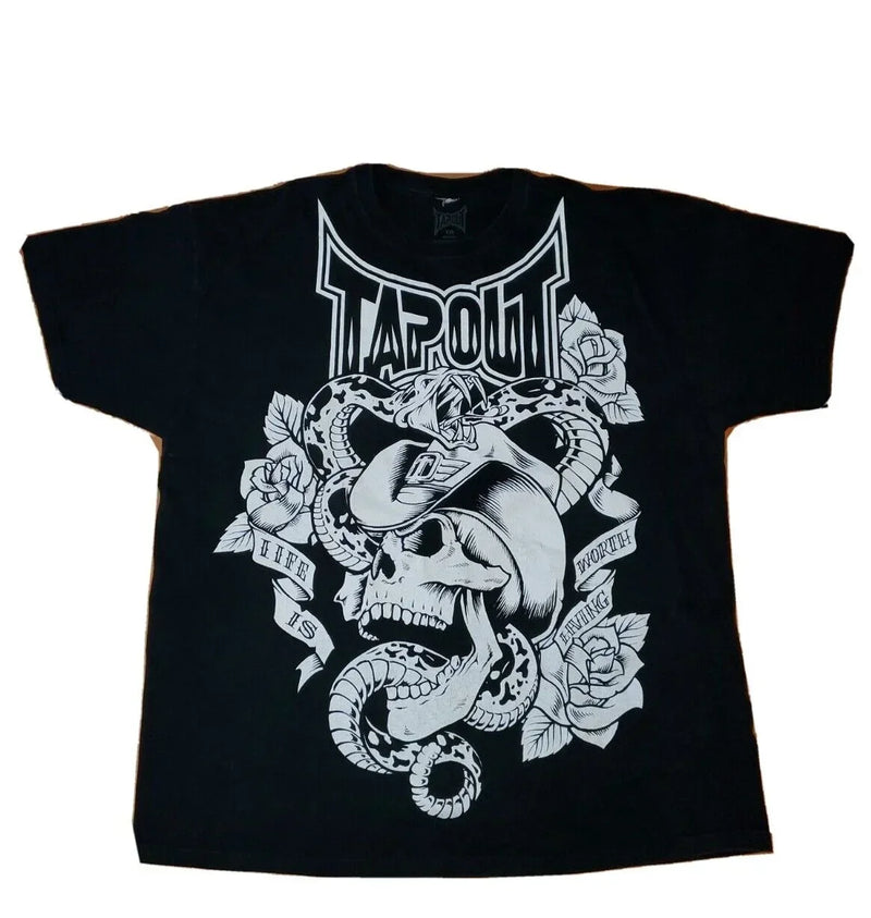 Summer New Tapout Gothic Tshirt Women Cotton Printed Short-sleeved Y2k Punk Round Neck Retro Casual Niche T-shirt Women Clothing