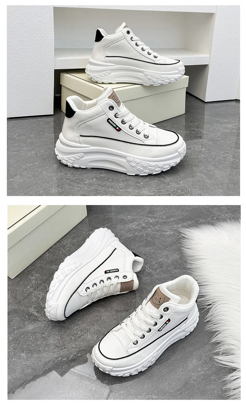 Street Shoot Sneakers INS Thick Sole Shoes 2023 Autumn New Student Running Shoe Increase Casual women shoes