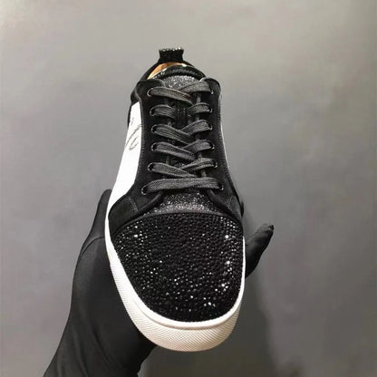 Fashion leather low top men's shoes