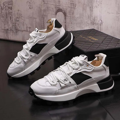 New Men Casual Shoes Male Ourdoor Jogging Trekking Sneakers Lace Up Breathable Shoes Men Comfortable Light Soft Hard-Wearing