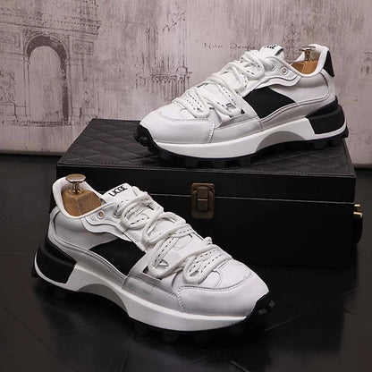 New Men Casual Shoes Male Ourdoor Jogging Trekking Sneakers Lace Up Breathable Shoes Men Comfortable Light Soft Hard-Wearing