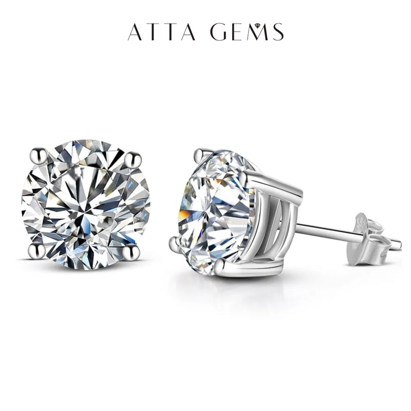 Moissanite Stud Earrings For Women