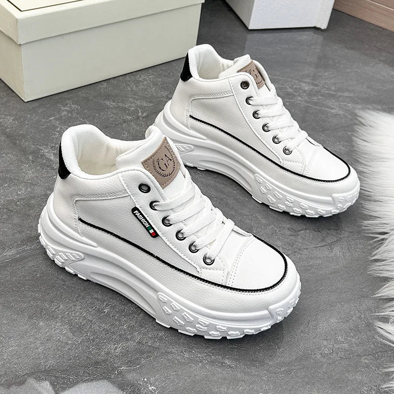 Street Shoot Sneakers INS Thick Sole Shoes 2023 Autumn New Student Running Shoe Increase Casual women shoes