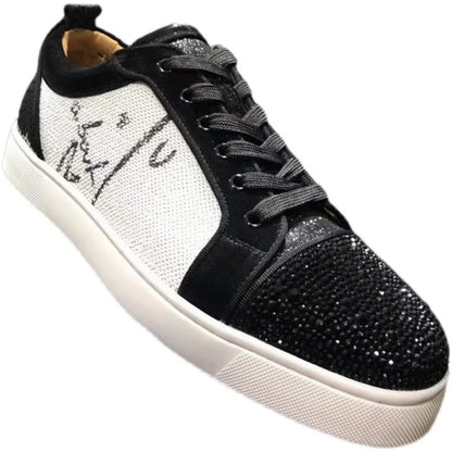 Fashion leather low top men's shoes