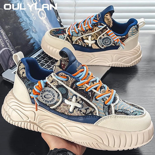 Trendy Men's Shoes Casual Versatile Sports Board Shoes Men Classic Sneakers Fashion Thick Soles Heightening Shoes