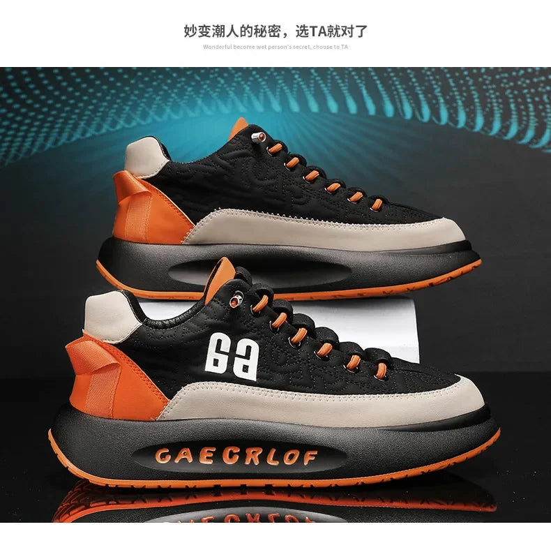 Men Vulcanized Sneakers Shoes Tennis Sports PU Slip-On Mix Color Winter Fur Skateboarding Walking Shoes Casual Shoe For Male2023